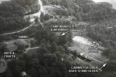 Camp Highland: low aerial view